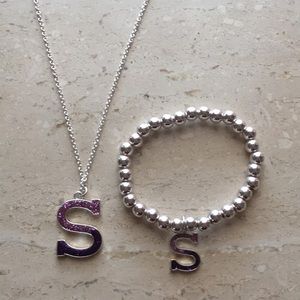 S bracelet and necklace